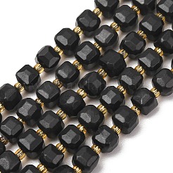 Fili di perle di shungite naturale&nbsp;GG-CBAC972-A14-01
