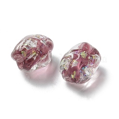 Brins de perles en verre soufflé faites à la main&nbsp;FOIL-Z001-06B