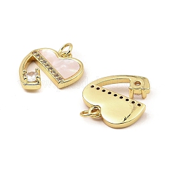 Colgantes de latón chapado en oro real de 18k&nbsp;KK-B077-27G