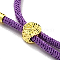 Fabricaciones de pulseras con cordones de nailon aptas para dijes de conectores.&nbsp;AJEW-P116-01G-10
