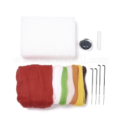 Weihnachtsthema weihnachtsmann brosche nadelfilzen kit&nbsp;DIY-K055-09