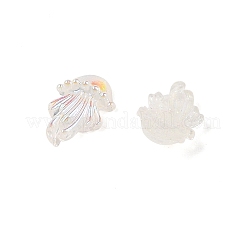 Cabochons décodés en résine lumineuse&nbsp;RESI-K039-01E