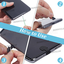 10 bouchon anti-poussière en silicone pour téléphone portable&nbsp;DIY-SC0033-83A