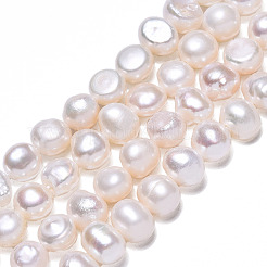 Fili di perle di perle d'acqua dolce coltivate naturali&nbsp;LS-PEAR-N014-05H