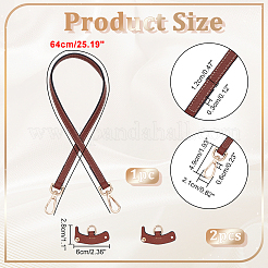 Ledertaschengriffe und unbeschädigter dreieckiger Schnallenverbinder der Tasche&nbsp;FIND-WH0191-12A