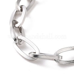 Anlaufgeschütztes 304 Edelstahl-Kettenarmband für Männer und Frauen&nbsp;BJEW-E031-05B-P