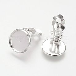 Ohrclip-Fassungen aus Messing&nbsp;LS-KK-I007-S-NF