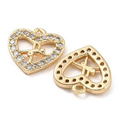 Latón micro cubic zirconia encantos&nbsp;KK-Q789-28G