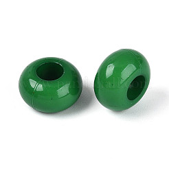 Opaques perles grands trous européens acryliques&nbsp;SACR-N019-03A