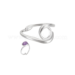1 Stück Sterlingsilber-Ringkomponenten&nbsp;STER-BC0002-53A