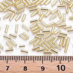 Vergoldet Glas Stiftperlen&nbsp;SEED-S046-01A-22