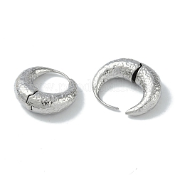 Anelli con texture orecchini a cerchio in ottone da donna&nbsp;EJEW-H006-06B-P