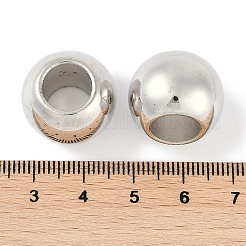 Ccb perles rondes en plastique&nbsp;X-ALUM-U001-07B-12