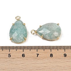 Natürliche Amazonit facettierte Anhänger&nbsp;G-K347-05G-06