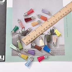 120pcs 30 Farben faux Wildleder Quaste Anhänger Dekorationen&nbsp;FIND-YW0001-14P