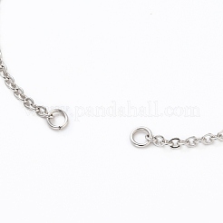 Anlaufgeschützte Ankerkette aus Edelstahl 304 zur Herstellung von Armbändern&nbsp;AJEW-JB00782-01