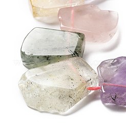 Natürliche Amethyst- & Quarzkristall- & Rosenquarz- & Prehnit- & Citrinperlenstränge&nbsp;G-P528-K02-01