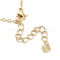 Collane in ottone placcato a cremagliera con micro pavé di zirconi cubici&nbsp;NJEW-M215-03G-01