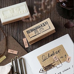 2 jeu de 2 tampons en bois de style&nbsp;DIY-CP0006-65
