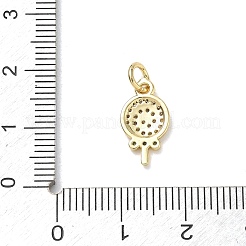 Ottone con ciondoli di strass color smeraldo&nbsp;RB-CBA6830-09G