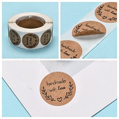 Adesivi per etichette regalo in carta kraft autoadesiva&nbsp;DIY-G013-A20