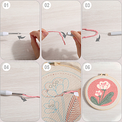 Starter-Sets für Stanzstickereien&nbsp;DIY-WH20007-13B