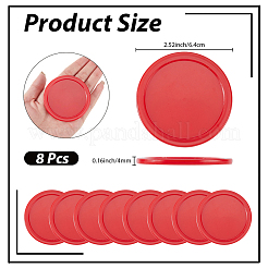 8 rondelle de air hockey en plastique&nbsp;AJEW-CN0006-58