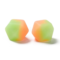 Zweifarbig leuchtende Silikonperlen&nbsp;LS-SIL-I002-02B