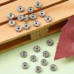 Messing Strass Zwischen perlen&nbsp;RB-A014-Z5mm-01P