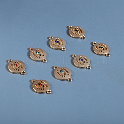40pcs breloques de connecteur en alliage 4 couleurs&nbsp;FIND-FH0010-77