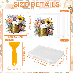 56 pezzo di carta sagomata in plastica con tema animali&nbsp;DIY-GL0007-15