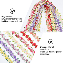 Ruban de bordure en polyester à fleurs&nbsp;OCOR-GF0001-17D