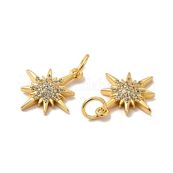 Placage en rack pendentifs en zircone cubique micro pavés en laiton écologiques&nbsp;KK-A177-09G