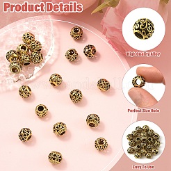Perline europee in lega di stile tibetano 20 pz 10 stili&nbsp;FIND-YW0013-03