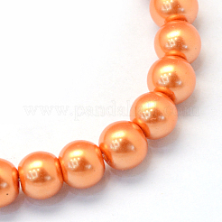 Perles de verre nacrées cuites au four&nbsp;X-HY-Q003-10mm-36