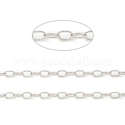 Anlaufschutz rhodinierte 925 Sterling Silber Kabelketten&nbsp;STER-F052-14P