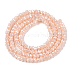 Chapelets de perles en verre électroplaqué&nbsp;EGLA-A044-P1mm-B05