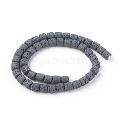 Natürliche Lavasteinperlenstränge&nbsp;G-F671-04A-12