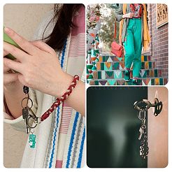 3 stücke boho makramee armband schlüsselbund keying&nbsp;KEYC-SW00004-08