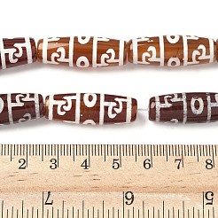 Brins de perles dzi de style tibétain en forme de riz&nbsp;G-A269-A04-01