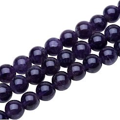 Naturale ametista perle tonde fili&nbsp;G-PH0018-8mm