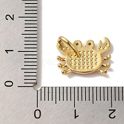 Estante de placas micro latón allanan colgantes de circonio cúbico&nbsp;KK-U027-12-04G