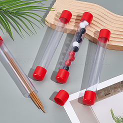 Transparente Aufbewahrungsröhrchen aus PVC-Kunststoffperlen&nbsp;AJEW-WH0348-768