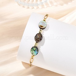 Pulseras de cuentas de concha de abulón/concha de paua&nbsp;BJEW-JB13824