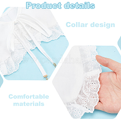 2 pz 2 stili di colletto finto ricamato staccabile&nbsp;DIY-HY0001-95