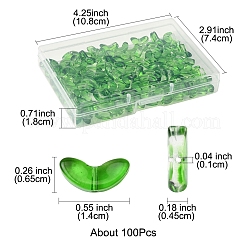 100 Stück sprühlackierte transparente Glasperlen&nbsp;GLAA-FS0002-04