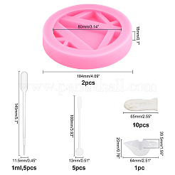 DIY-Silikonformen-Kits für runde Handyständer&nbsp;DIY-OC0003-44