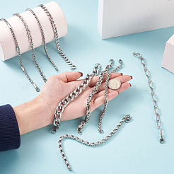 Unisex-Kettenarmbänder aus 304 Edelstahl&nbsp;BJEW-TA0001-05P