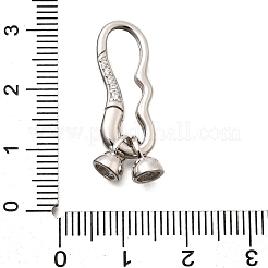 925 Faltschließe aus Sterlingsilber mit Zirkonia&nbsp;STER-R011-01P