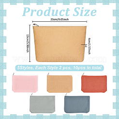 5 pochette cadeau en tissu avec fermeture éclair&nbsp;ABAG-WH0077-11A